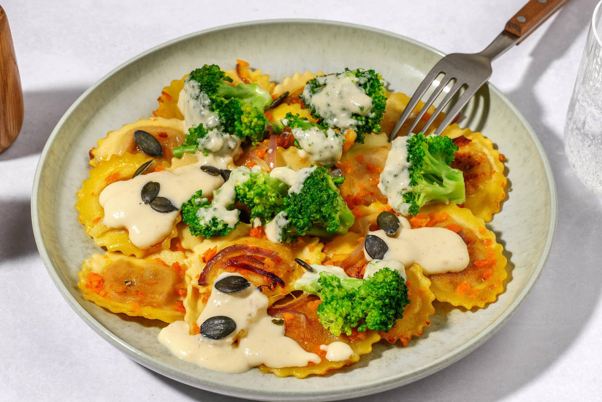 Mini-Maultaschen in Käse-Sahne-Soße