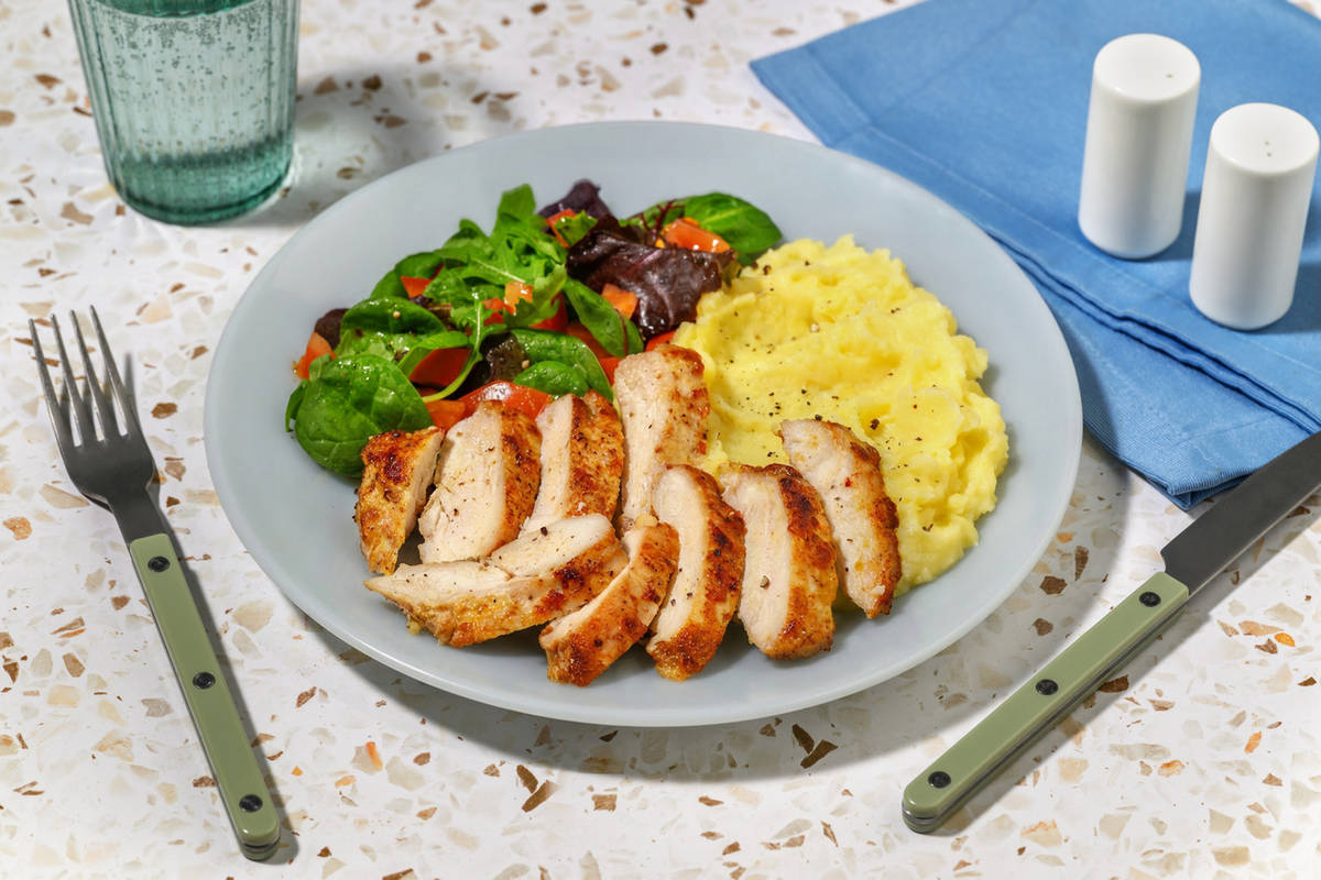 Rustic Chicken & Creamy Potato Mash 
