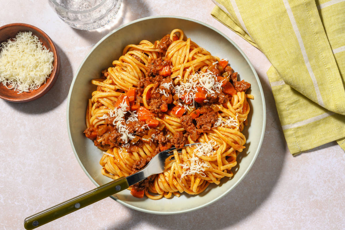 Rich Lamb Ragu & Red Wine Presto Pasta