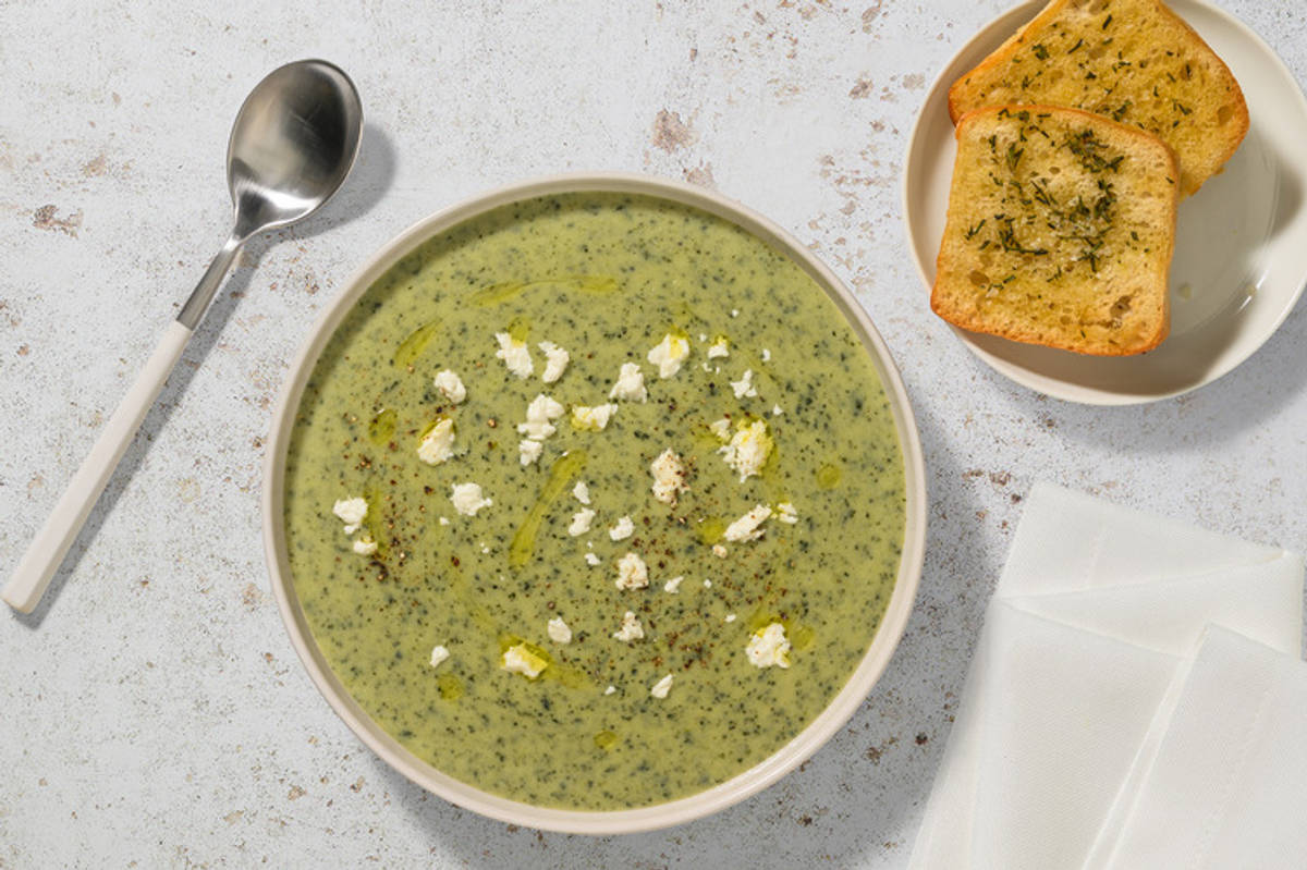 Nuestra crema de verduras con col kale