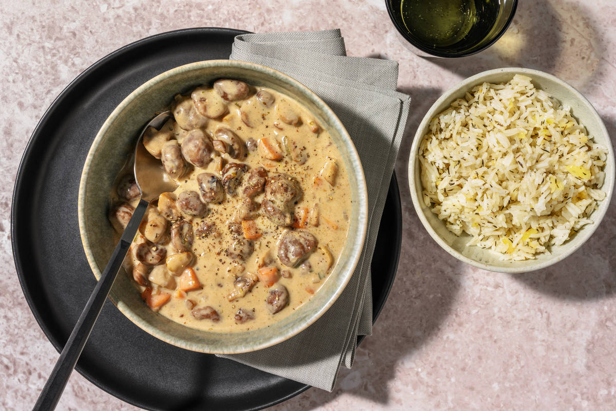 Mijoté de champignons & marrons