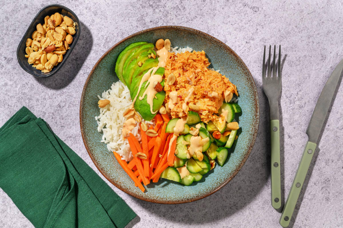 Poké bowl : thon, Sriracha & avocat