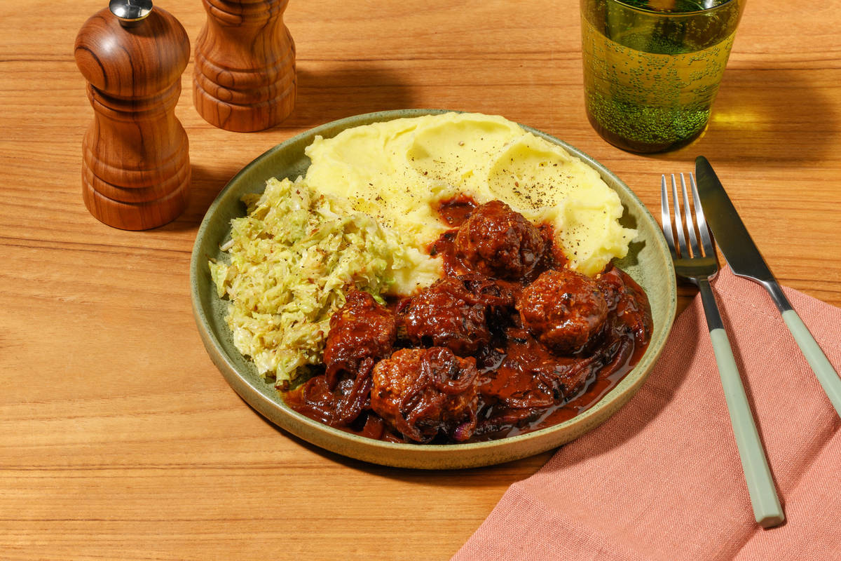 Baked Pork and Apple Meatballs