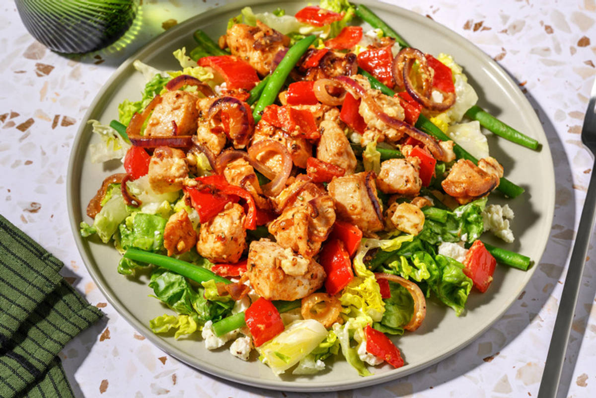 Bio-Hähnchen Bohnen-Salat