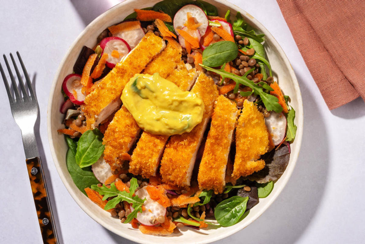 Knuspriges Bio-Hähnchenfilet aus dem Air-Fryer