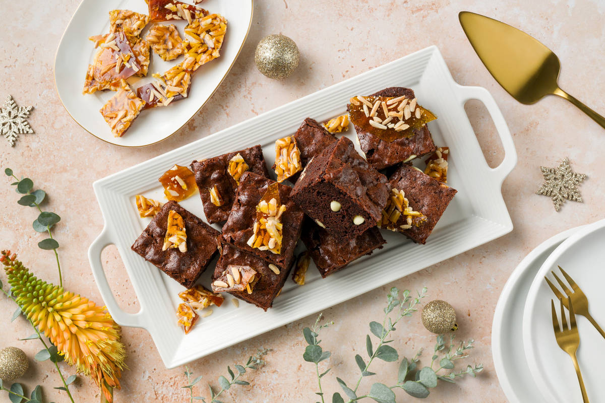 White Choc-Chip Brownies 