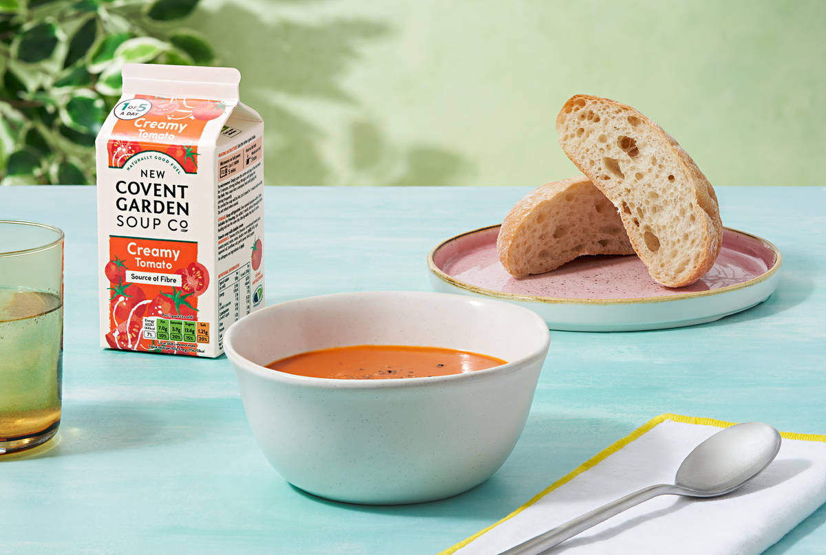 New Covent Garden Creamy Tomato Soup and Handmade Ciabatta Loaf Bundle