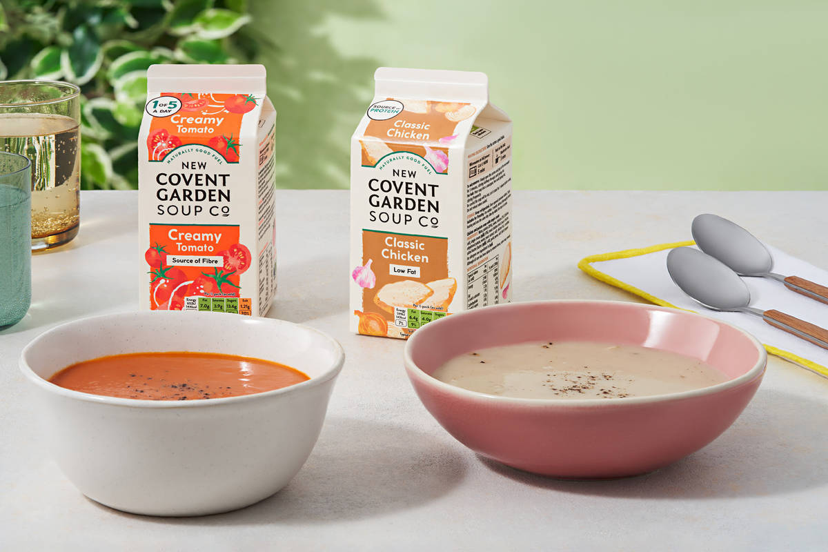 New Covent Garden Classic Chicken Soup and Creamy Tomato Soup Variety Bundle
