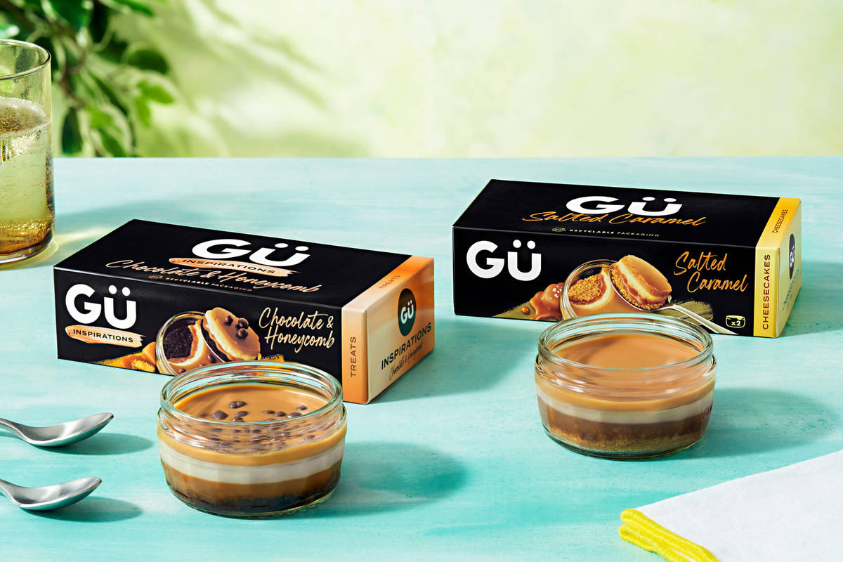 Gü Salted Caramel Cheesecakes and Chocolate & Honeycomb Desserts Variety Bundle
