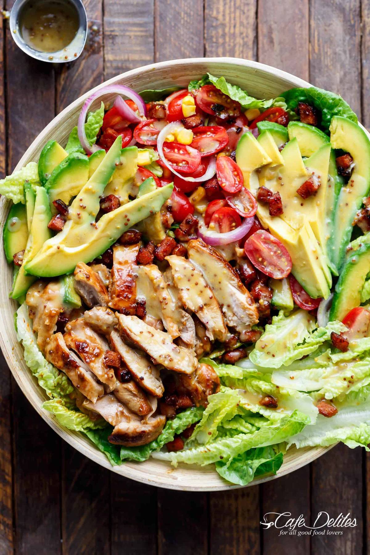 SuperQuick Honey- Mustard Chicken and Apple Salad