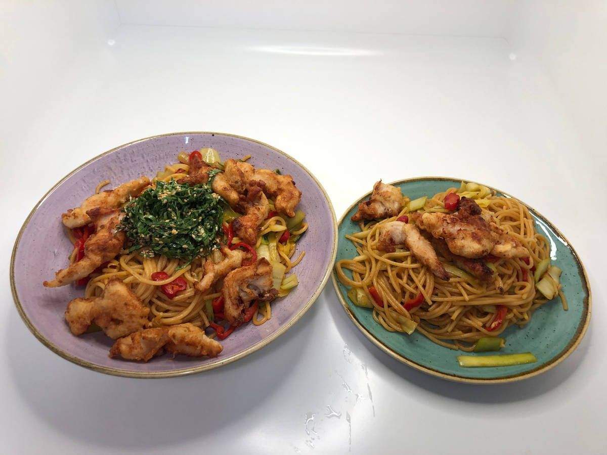 Kung Fu Nudelpfanne mit Schweinesteak
