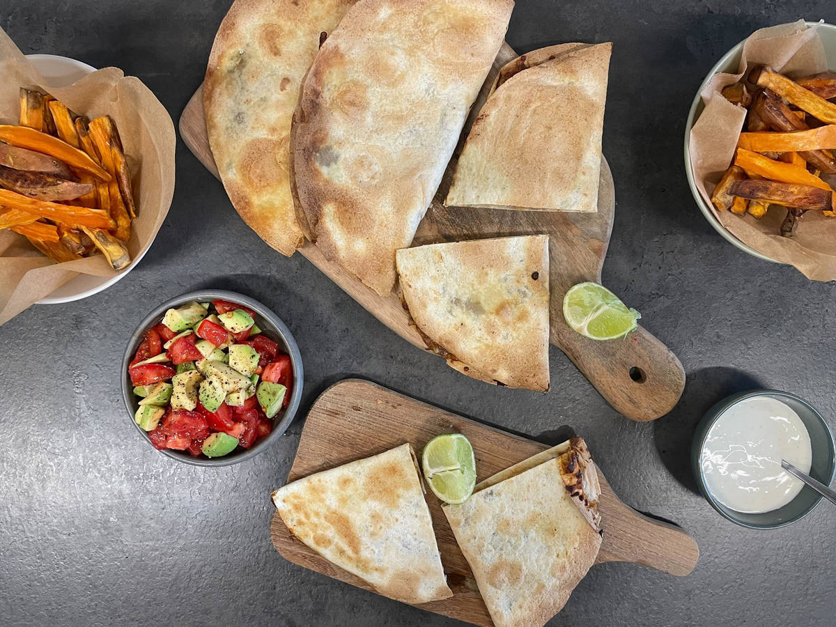 BBQ pulled beef quasadillas