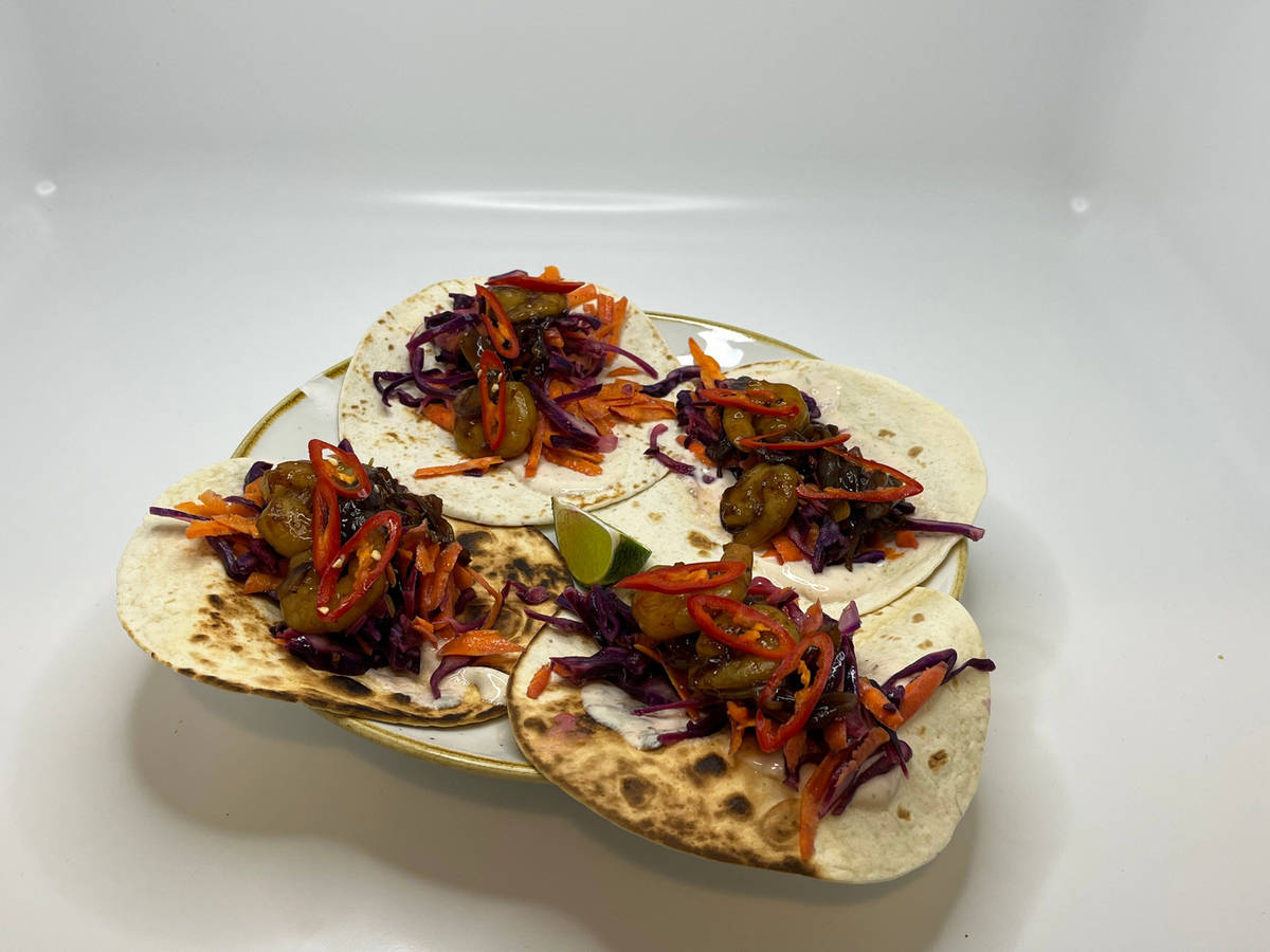 Teriyaki-Garnelen Tacos