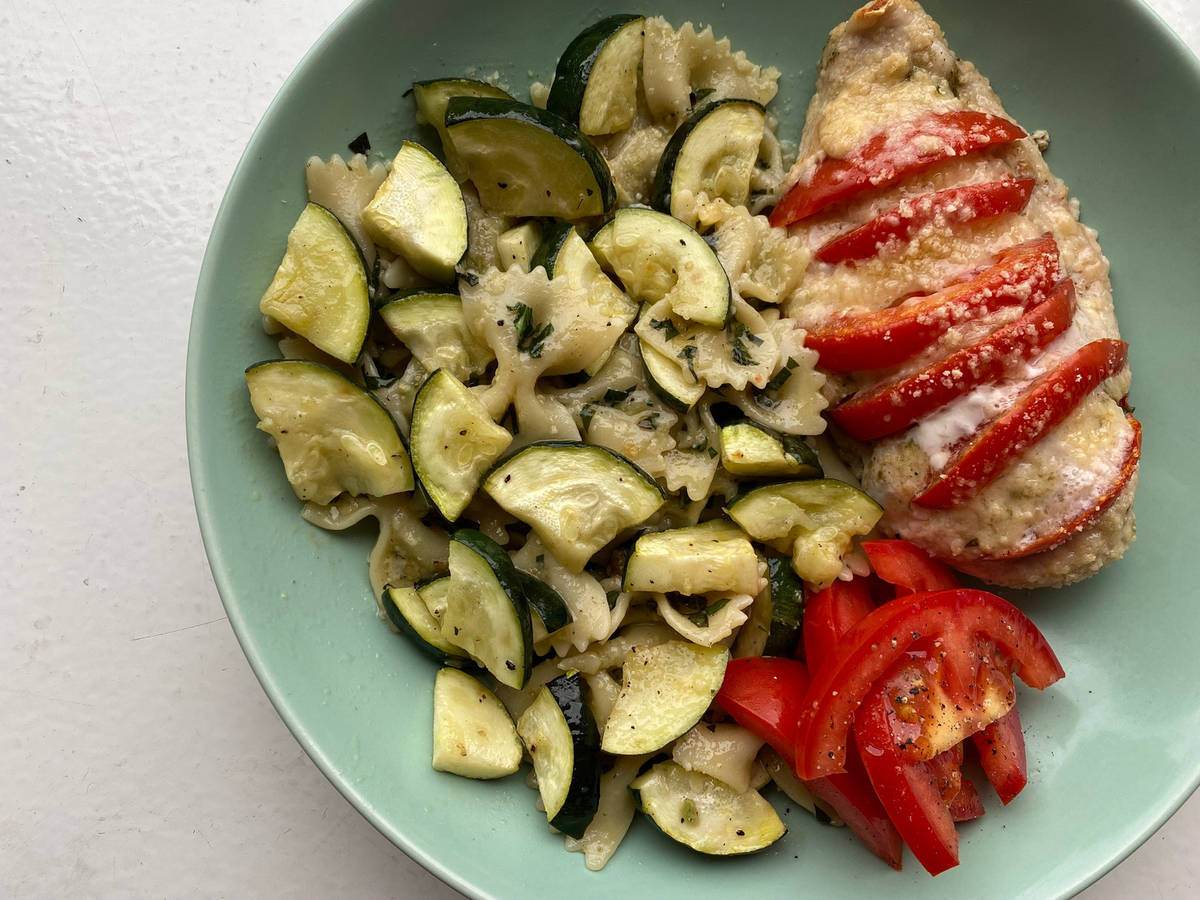 Caprese hasselback chicken