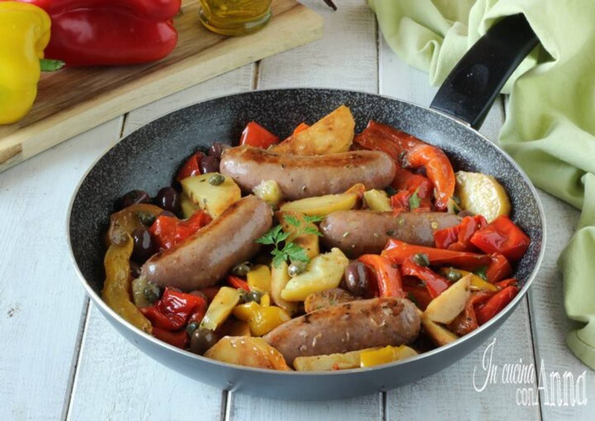 Salsiccia e peperoni alla siciliana
