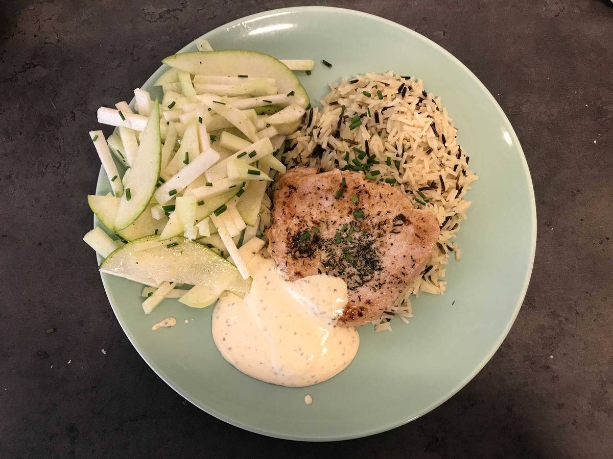 Thyme pork kotlett 