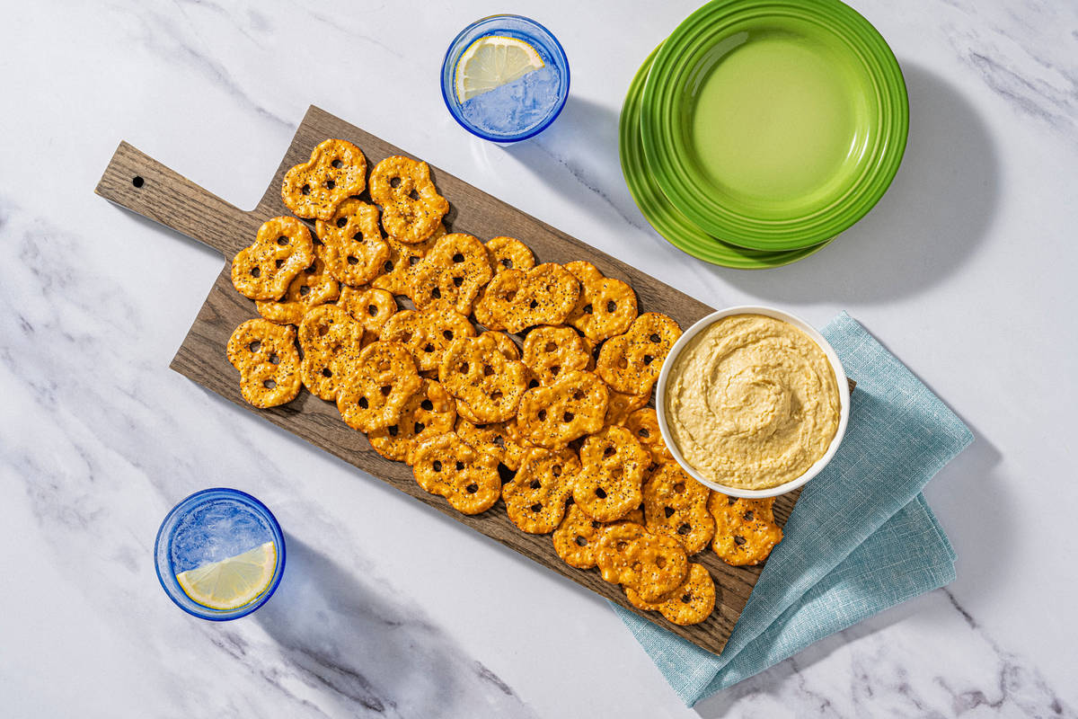 Everything Pretzel Chips & Hummus Bundle