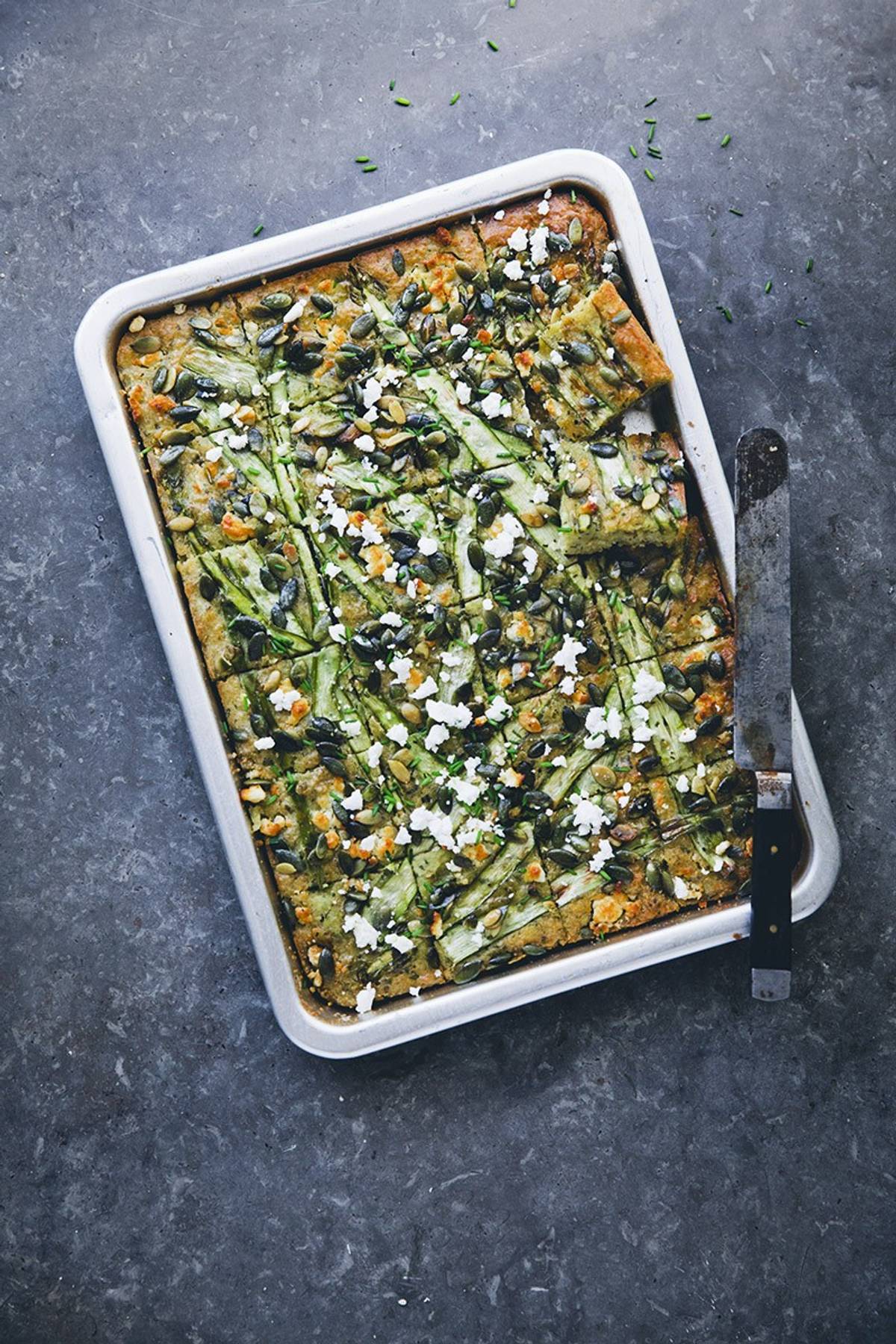 Asparagus and Lemon Focaccia