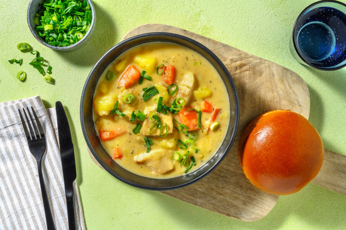 Hake and Carrot Chowder