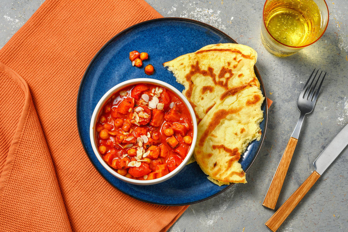 Sweet Potato, Chickpea and Tomato Rogan Josh