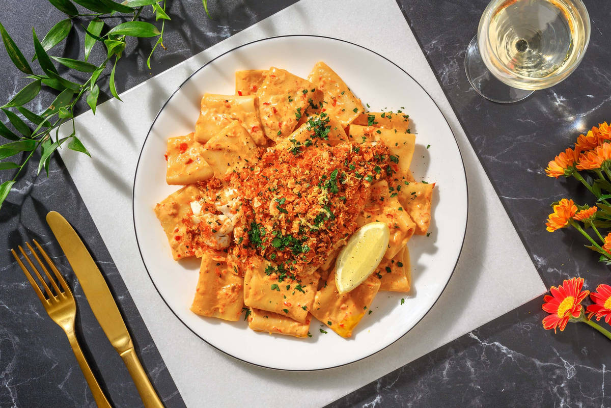 Kabeljau mit Mandel-Panko-Kruste 