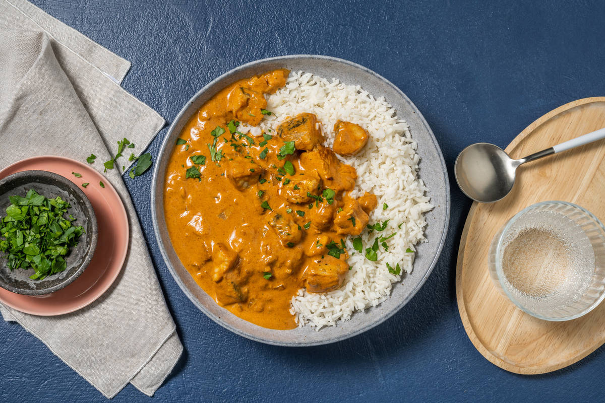 Curry suave de merluza