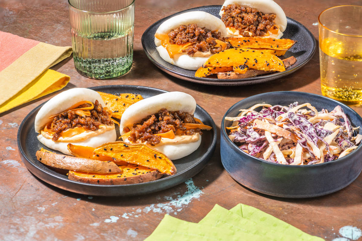 Pork Bahn Mi Inspired Bao Buns