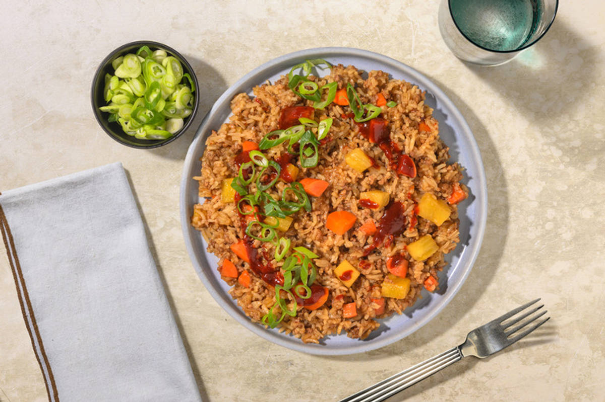 Crispy Mince and Pineapple Fried Rice