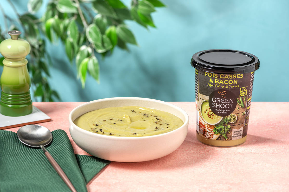 Soupe de lardons & pois cassés