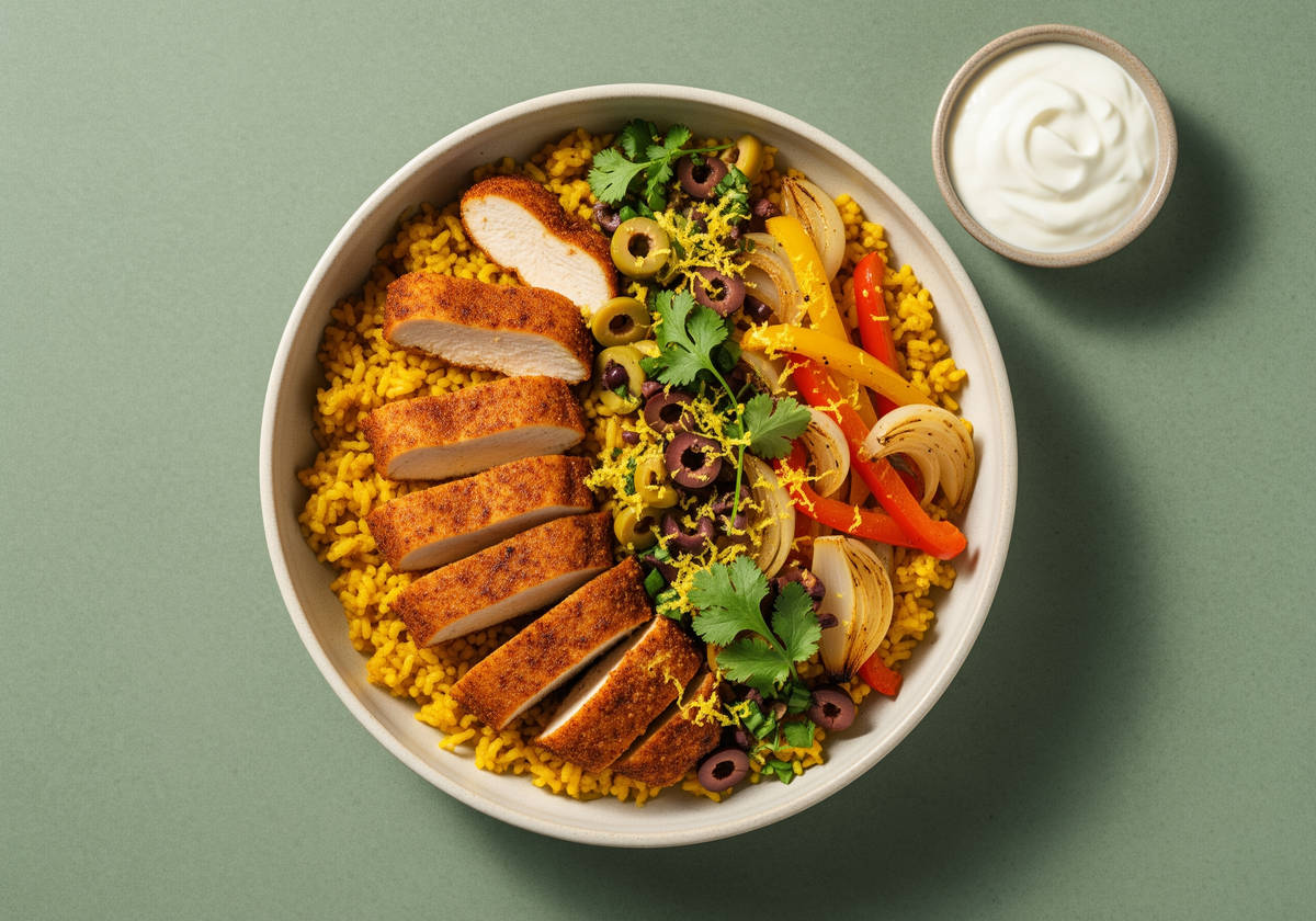 Moroccan Organic Chicken & Turmeric Rice Bowls