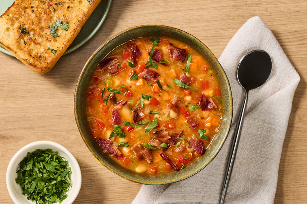 Bacon and White Bean Stew