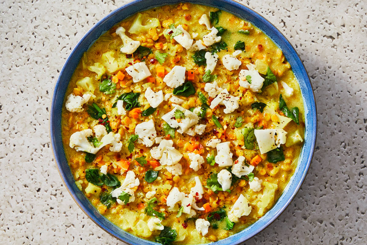 Southeast Asian-Style Coconut, Lentil and Rice Stew