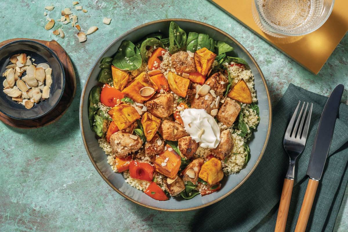 Chicken & Honey-Roasted Kumara Couscous
