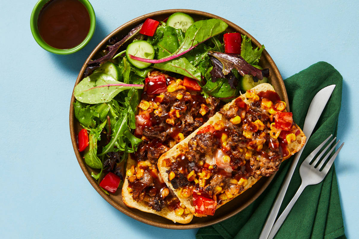 SuperQuick Open-Faced Cheesy Chorizo Melts