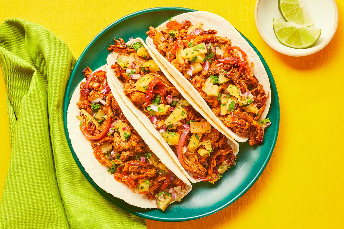 Al Pastor Pulled Pork Tacos