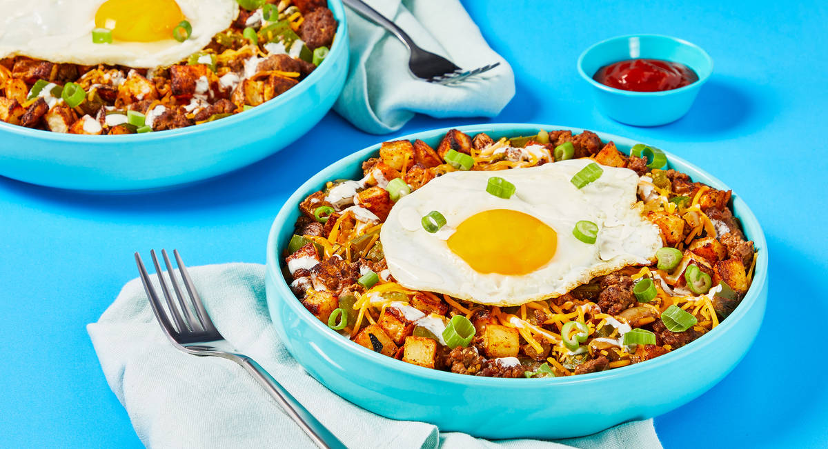 All-American Cheesy Beef & Potato Hash