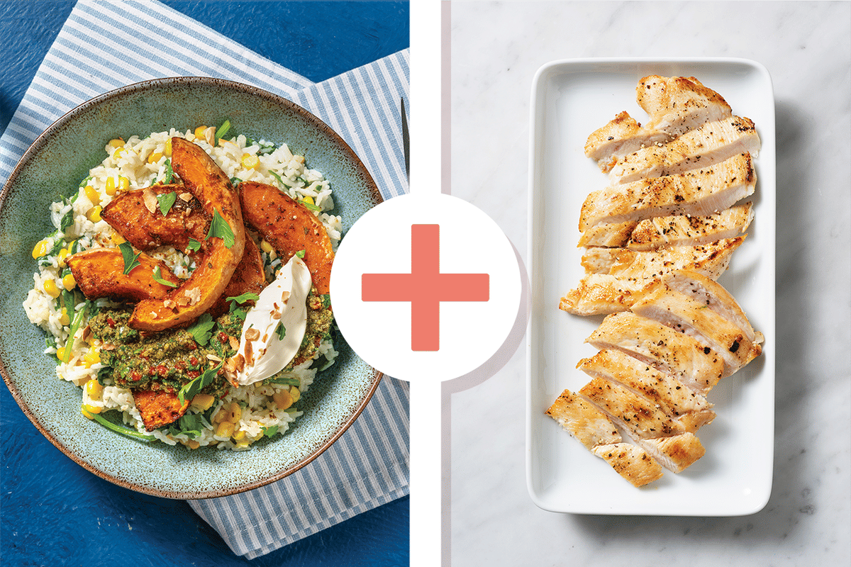 Spiced Roast Pumpkin & Chicken