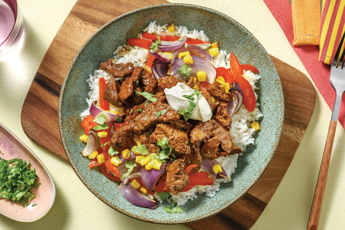 Smokey Beef & Garlic Rice Bowl