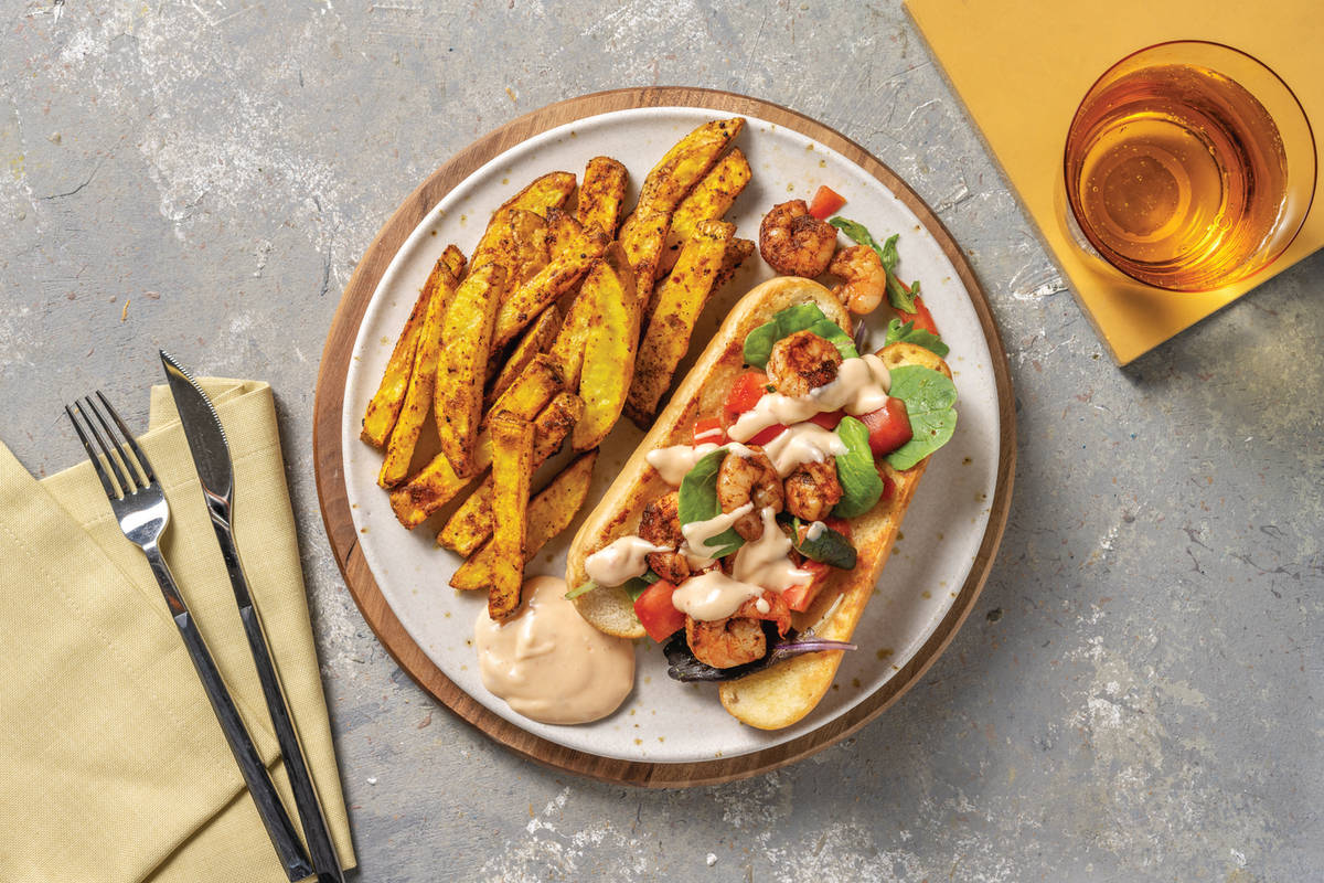 American-Style Prawn Po' Boy