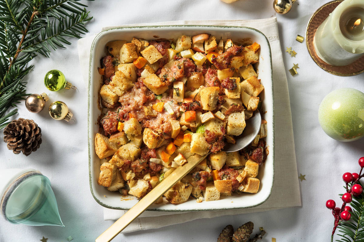 Apple-Sausage Stuffing