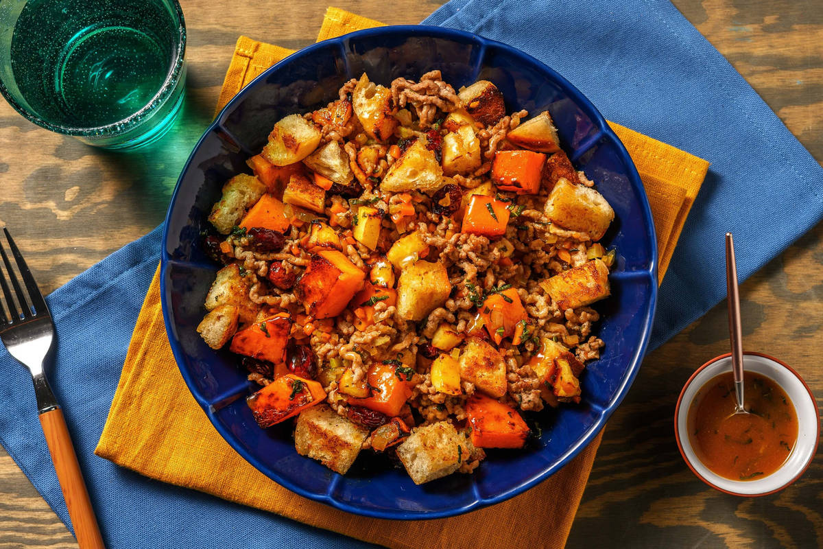 Bols de farce aux pommes et à la dinde faibles en calories