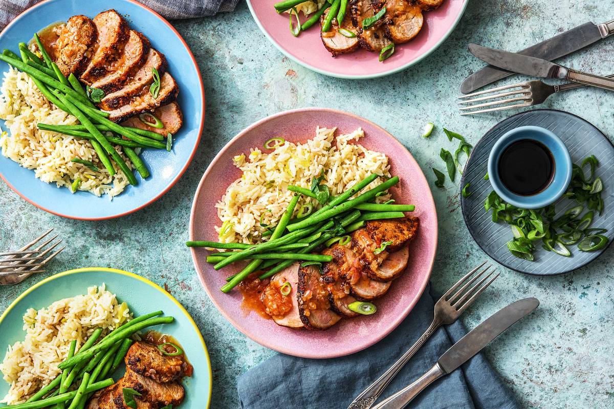 Apricot Balsamic-Glazed Pork Tenderloin