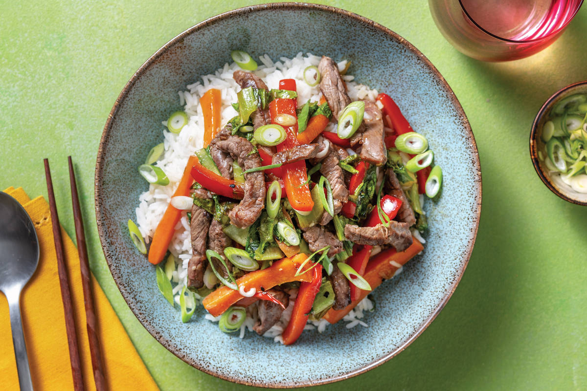 Asian Beef Veggie Stir -Fry Recipe HelloFresh - Main Image