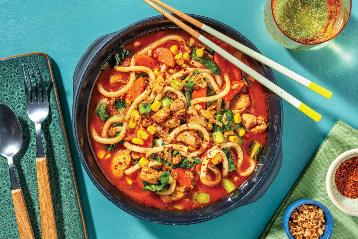 One-Pot Char Siu Chicken Noodle Soup