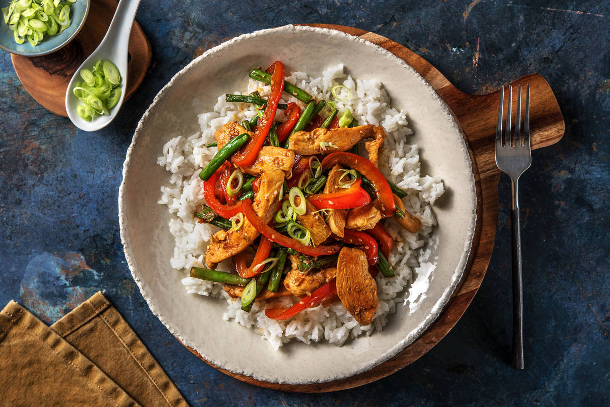 Asiatische Hähnchenpfanne