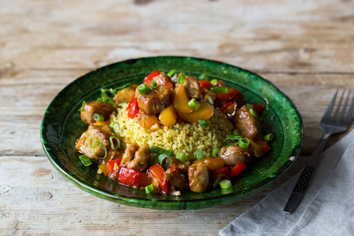 Asiatisches Trutenbrust süss-sauer