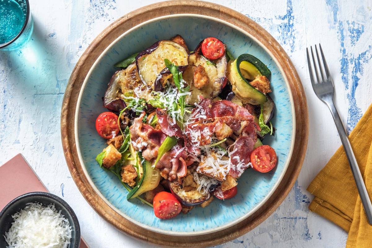 Aubergine And Courgette Salad