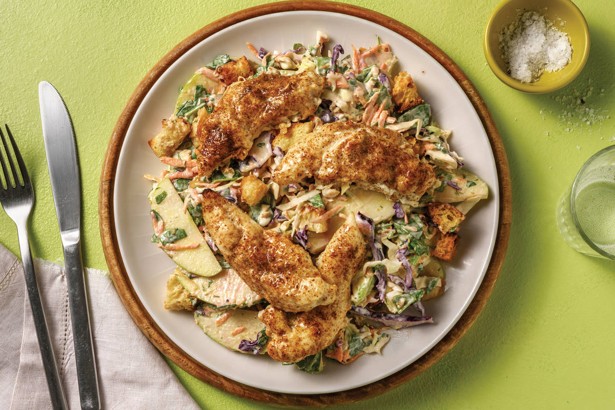 Quick Aussie Chicken & Creamy Slaw
