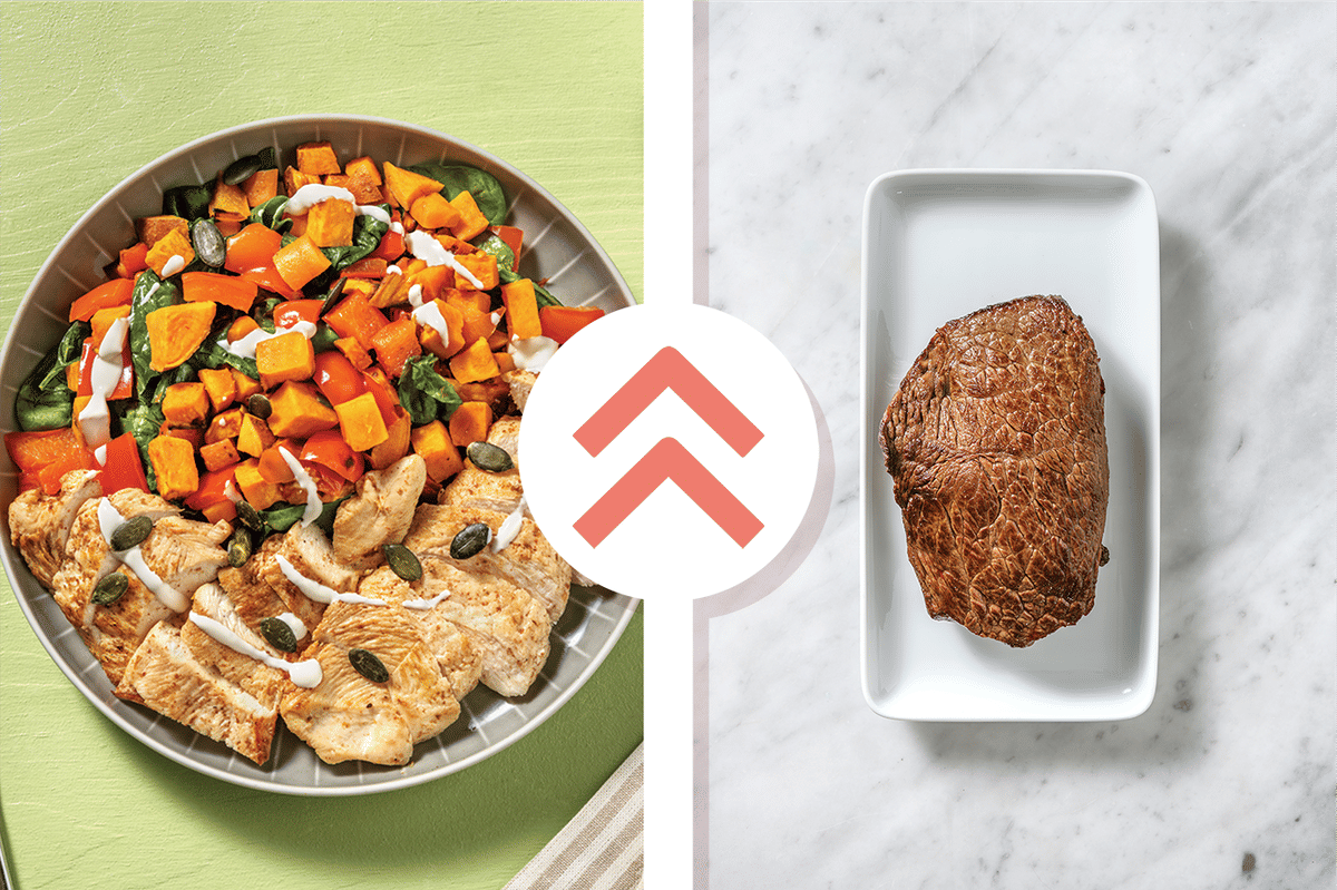 Aussie-Spiced Beef & Roast Veggie Toss