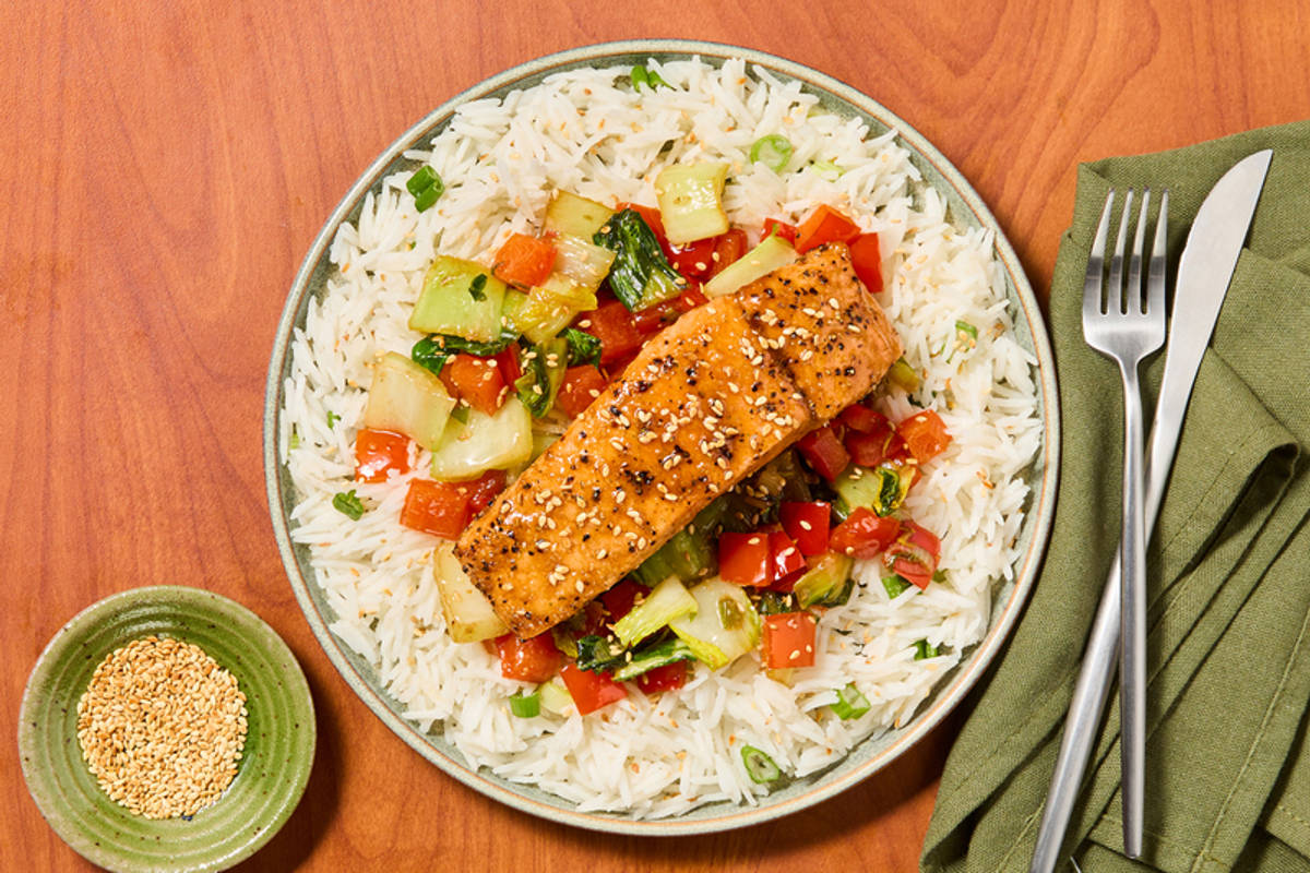 Miso-Honey Glazed Salmon
